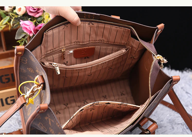 Light luxury brand women's bag fashionable and versatile single shoulder crossbody high-end handbag with large capacity