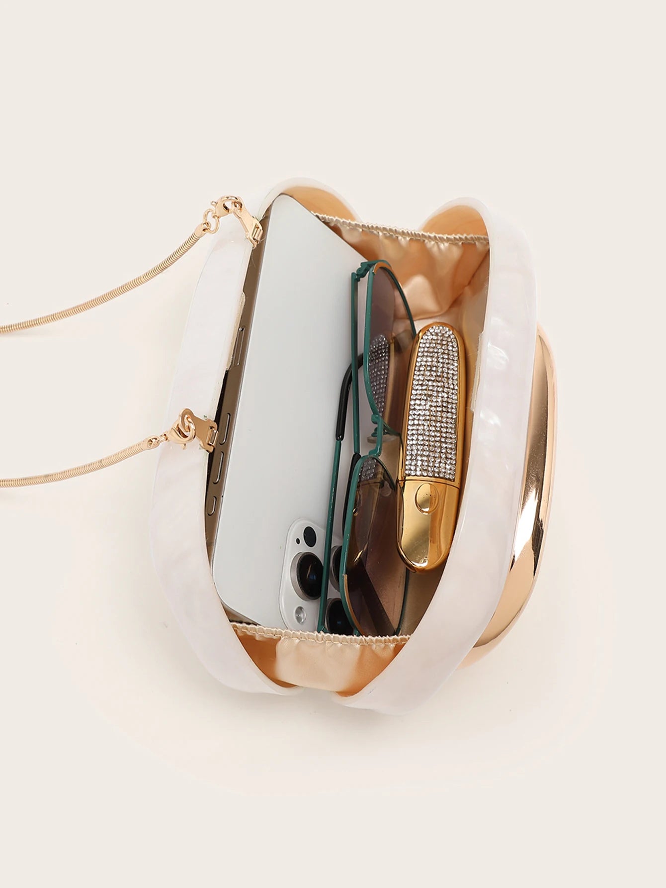 Luxury Evening Banquet Clutch Bag Bride Metal Shoulder Wedding Purse Party Crossbody Handbag