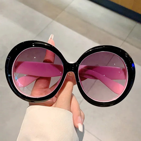 Oversized Round Big Frame Sunglasses Women For Men Luxury Brand