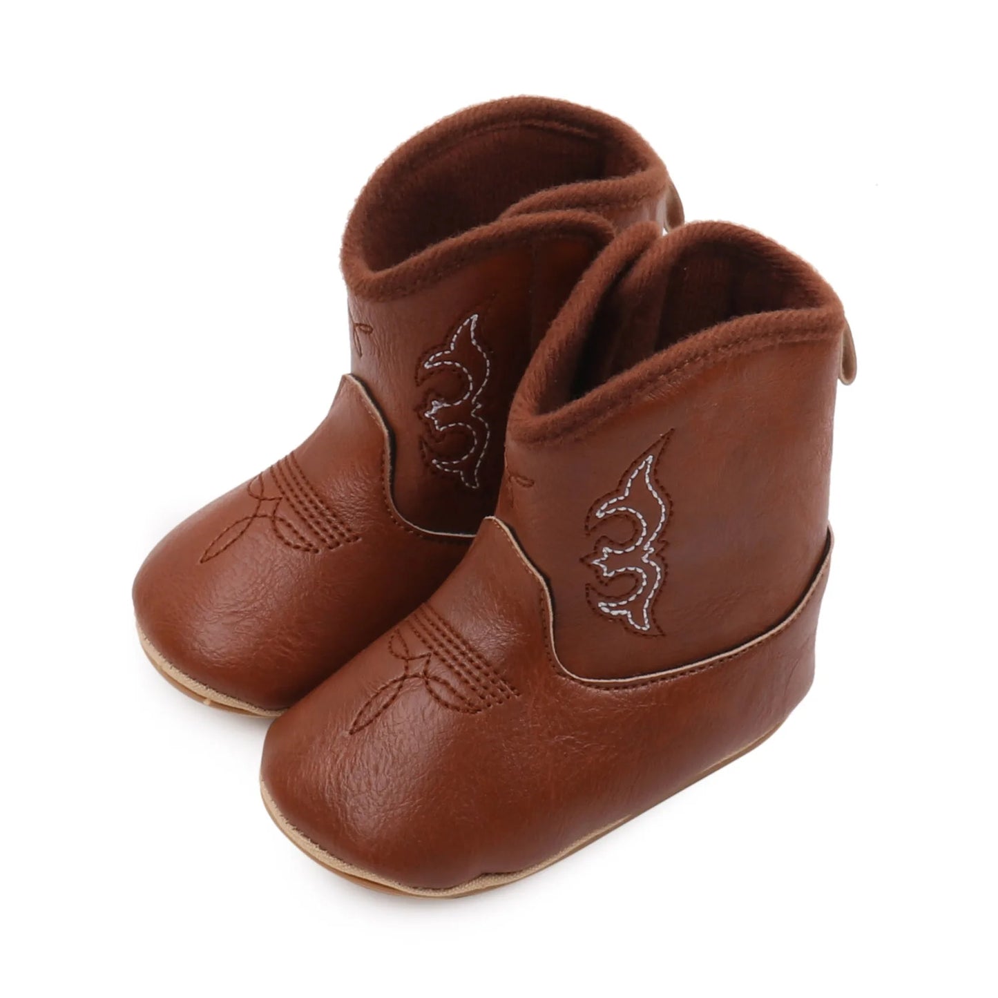 Baby Boots Made Of Soft PU and High-quality Cotton Short Boots With Rubber Soles and Anti Slip Baby