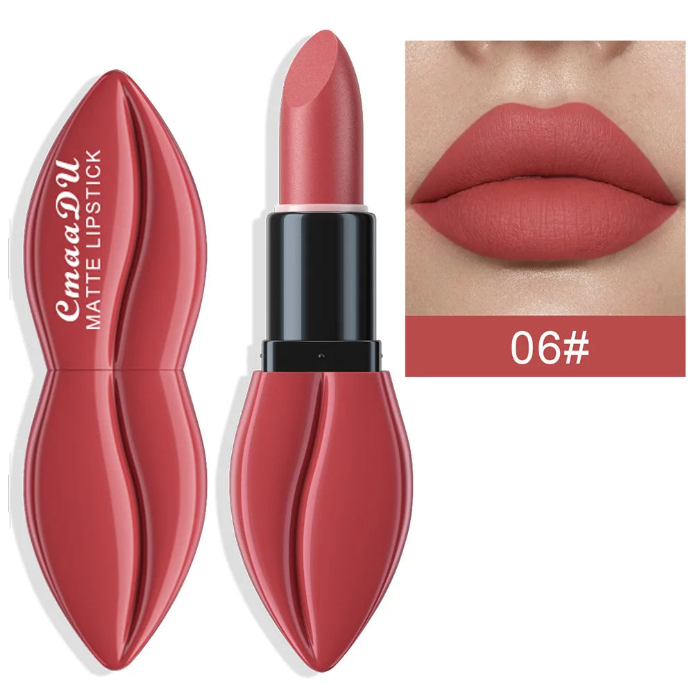 10 Colors Long-Lasting Matte Lipstick Lip Stick with Rich Velvet Color and Waterproof Formula