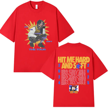 Hit Me Hard and Soft Tour 2024-2025 T Shirt Men Women Fashion Hip Hop T Shirts Cotton Loose Cozy Short Sleeve T-shirts Fans Gift