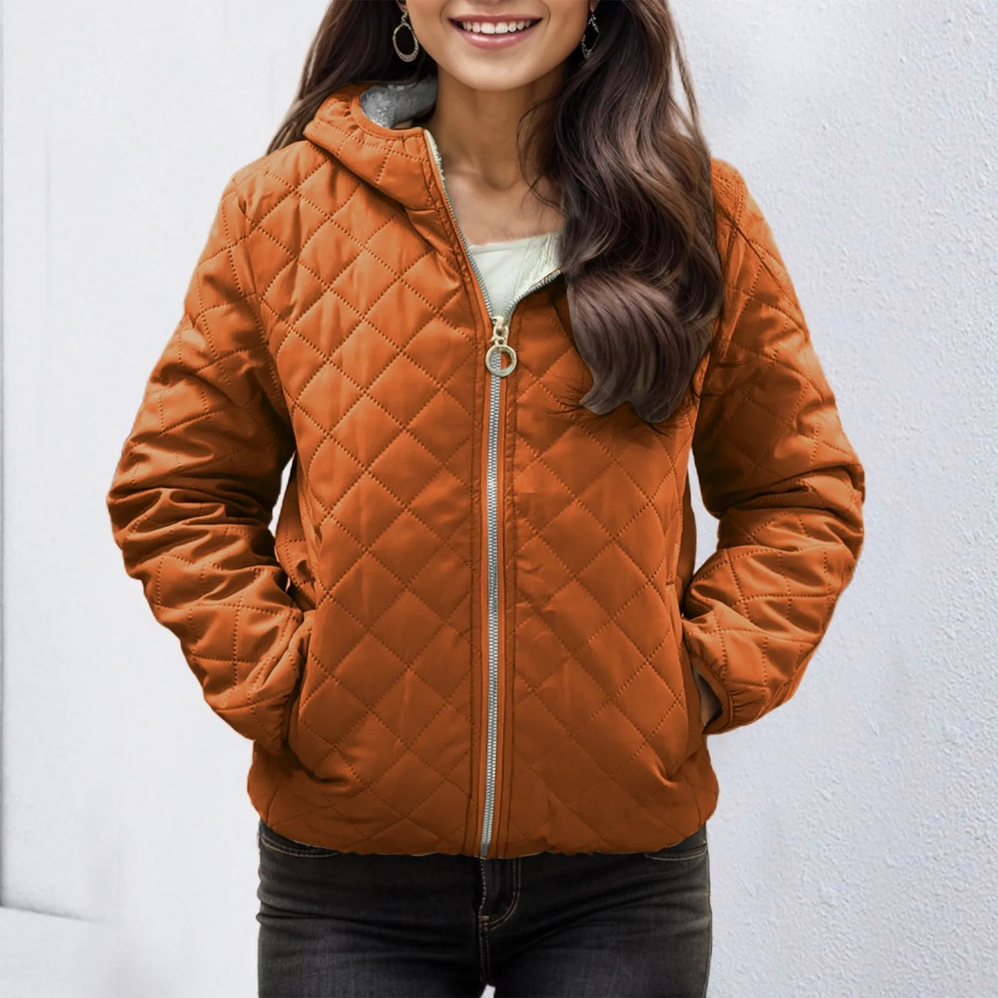 Casual Women'S Warm And Velvet Waist Tooling Jacket Lapel Coat
