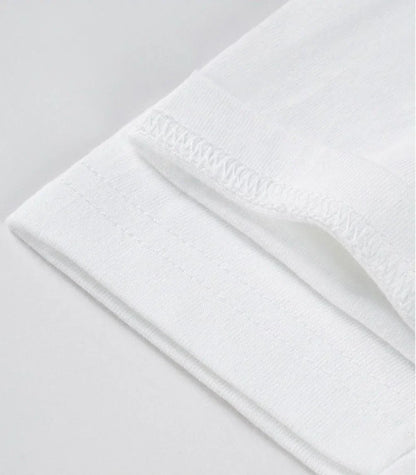 Rodman American high street small neckline chic trendy cool style short sleeve men and women ruffian atmosphere T-shirt cotton