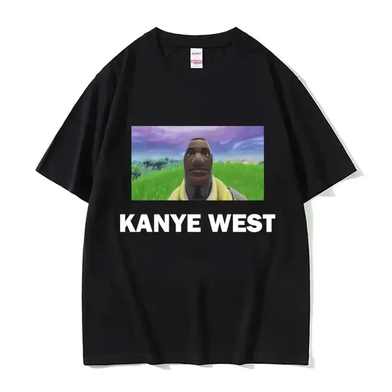 Funny Kanye West Meme T-Shirt Men's Vintage Fashion Hip Hop Rap Style Tshirt Men Women Short Sleeve T Shirt Streetwear
