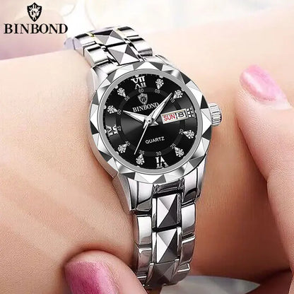 Watches Luxury Ladies Quartz Watch Waterproof Luminous Date Stainless Stain Wristwatch