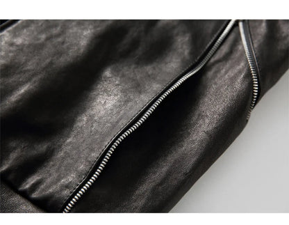 Mauroicardi Spring Autumn Luxury Elegant Cool Black Pu Leather Vest for Men with Hood Zipper Sleeveless Jacket Men Clothing 2023