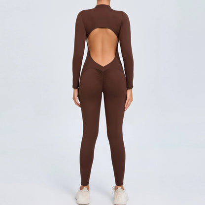 One-Piece Yoga Complete Sports Set Women Suits Gym Set Women's Training Siamese Fitness Suit Women Sportswear