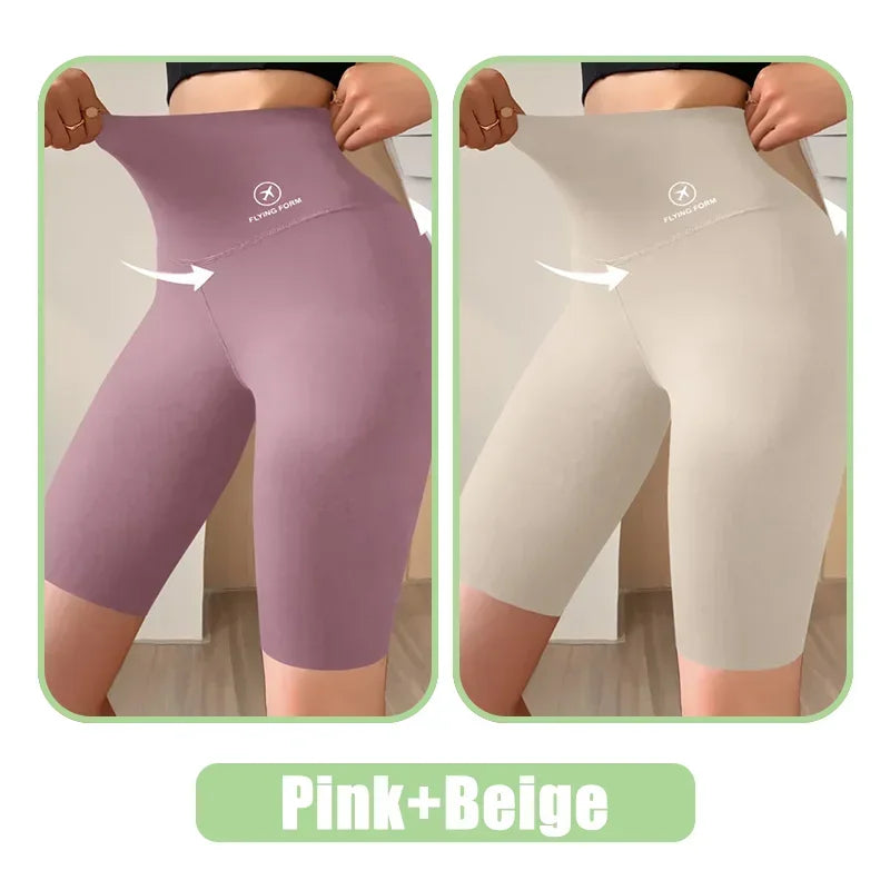 Seamless Women Sports Shorts High Waist Fitness Jogging Body Shaping Boxers Push Up Scrunch Butt Biker Slim Underwear