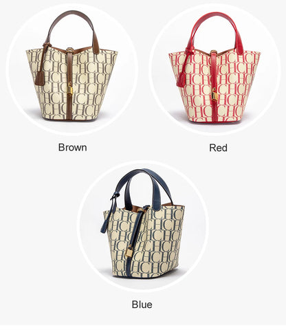 CH Large Capacity Daily Commuter Crossbody Bag Fashion Letter Print Design Ladies Temperament Shoulder Bag Versatile Premium