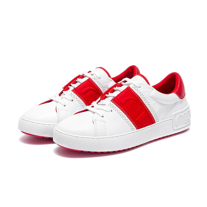 Women Casual Shoes White Flat Board Balance Technology Press Insole Comfort Sneakers