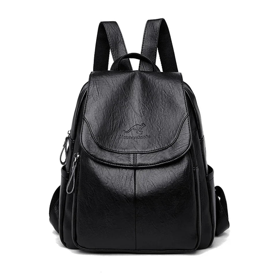 Large Capacity Travel Back Pack Rucksacks Mochila Women Backpack Female Leather Bagpack