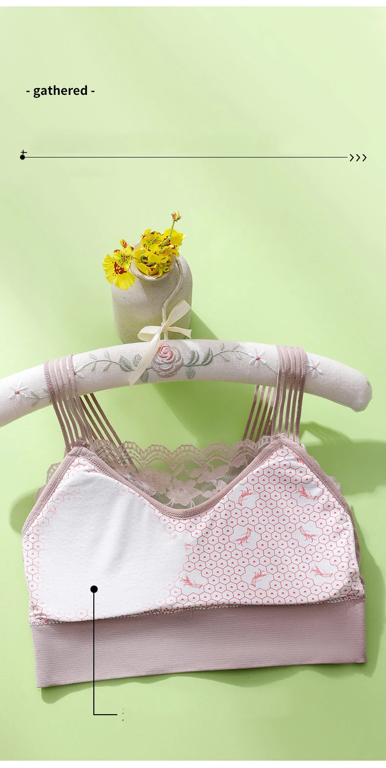 Lace Seamless Sports Bra Comfortable Breathable Beauty Back Vest Chest Tube Top