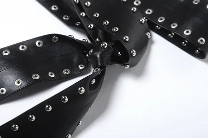 Punk Grunge Hoge Taille Flare Broek Effen Alt Streetwear Vrouwen Mall Gothic Casual Broek Met Kunstleer Riemen Slank