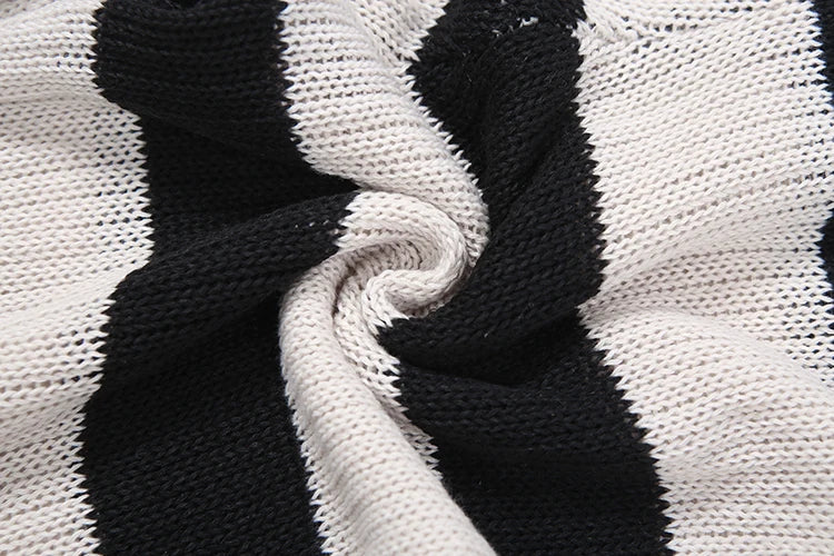 Kliou Stripe Patchwork Long Pants Woman Autumn Trend Crochet Shirring Elastic High Waist Skinny Peach Hip Street Style Bottoms