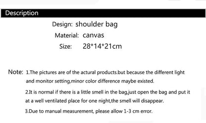 Women Shoulder Bag Handmade Embroidered Bohemia Handbag Large Capacity Canvas Shopping Tote