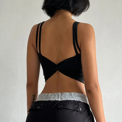 Women's Sports Bras Fitness Top, Push Up Fixed Pad, Yoga Bra, Back knotted Underwear, Running Vest, Gym Tops