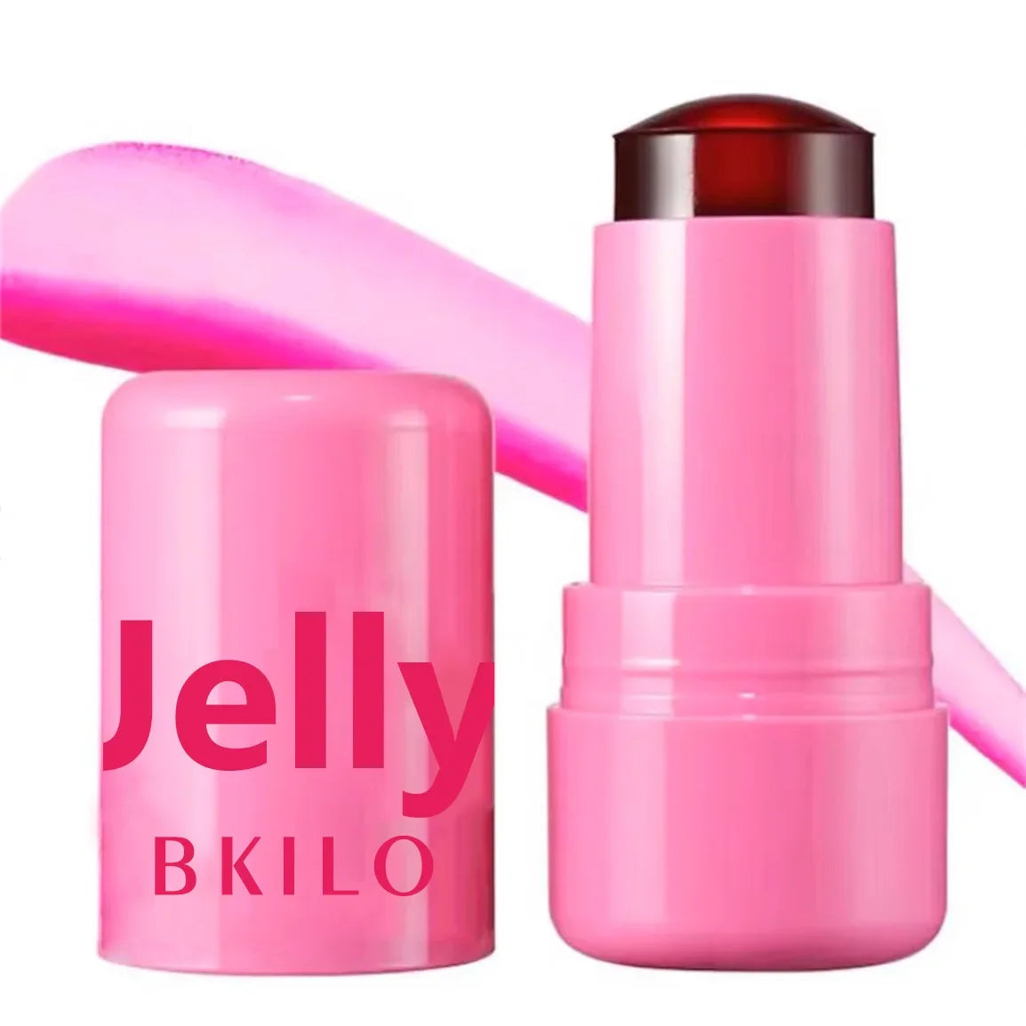 3-in-1 Cheek Lip Tinted Moistured Blush Stick Eyes Cheek Lip Brighten Cream Water Jelly Tint Stick Matte Contour Makeup