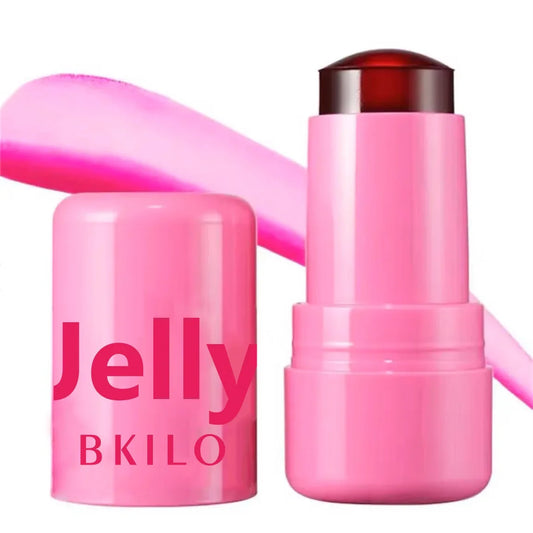 3-in-1 Cheek Lip Tinted Moistured Blush Stick Eyes Cheek Lip Brighten Cream Water Jelly Tint Stick Matte Contour Makeup
