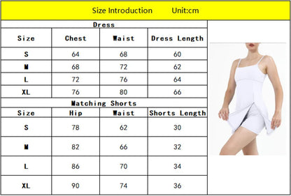 Women's Tracksuit Yoga Tennis Skirt Sets Short Sports Suit Gym Outfit Sexy Fitness Sportswear Golf Dress 2 Piece Workout Clothes
