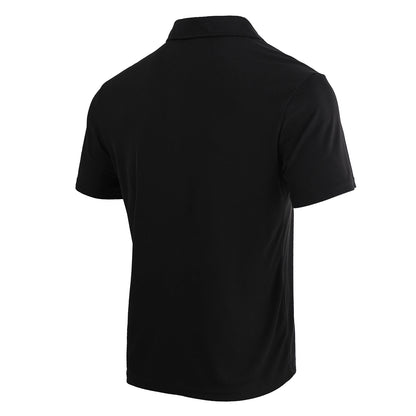5-piece men's solid color short sleeved polo shirt breathable quick drying short sleeved top
