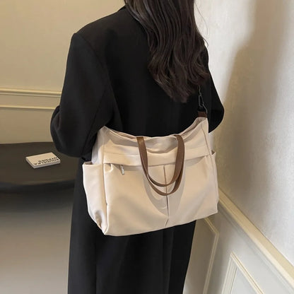 Stylish Nylon Tote Student shoudler Bags for Women Ladies Business Hand-held Briefcase Commuter Tote A4 Laptop High-end Designer