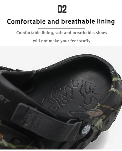 Men Slippers High Quality Anti-Slip Garden Shoes Lightweight Fashion Casual Sandals