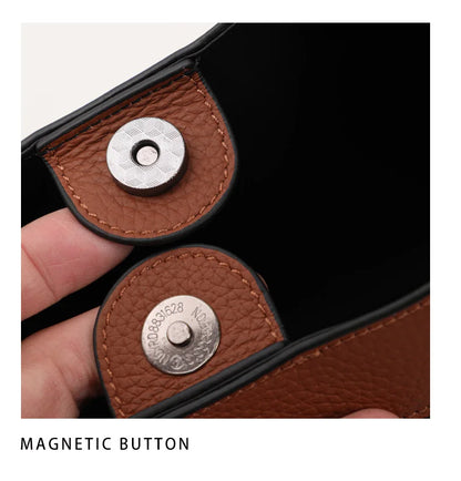 checkered women's handbag, large capacity luxury bag, canvas genuine leather bag