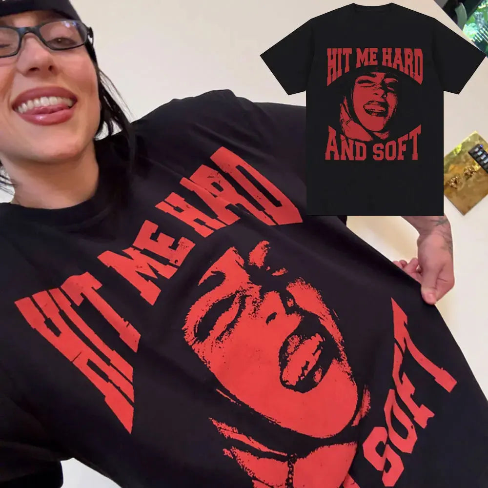 Hit Me Hard and Soft Tour 2024-2025 T Shirt Men Women Fashion Hip Hop T Shirts Cotton Loose Cozy Short Sleeve T-shirts Fans Gift