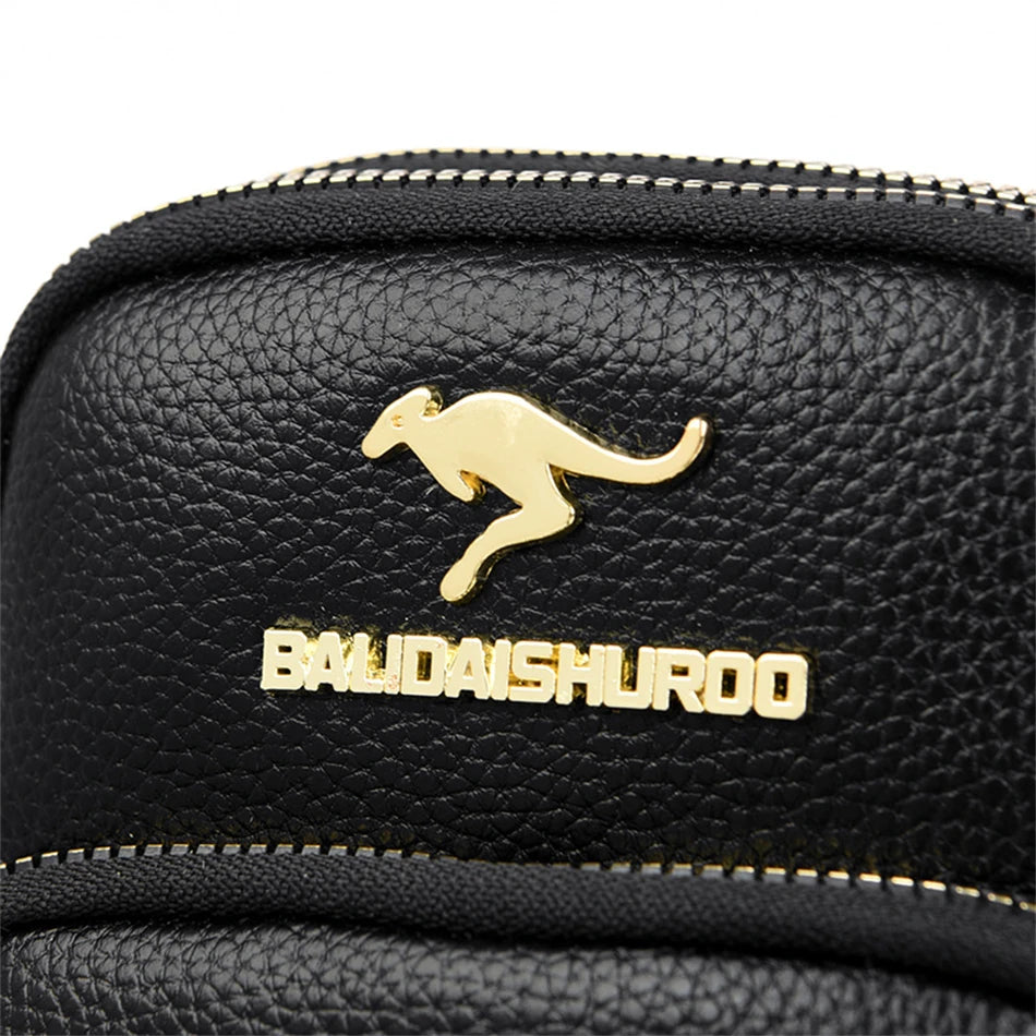 Ladies New Trendy Pu Leather Shoulder Bags Luxury Designer Simple Small Purse