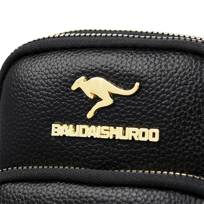 Ladies New Trendy Pu Leather Shoulder Bags Luxury Designer Simple Small Purse