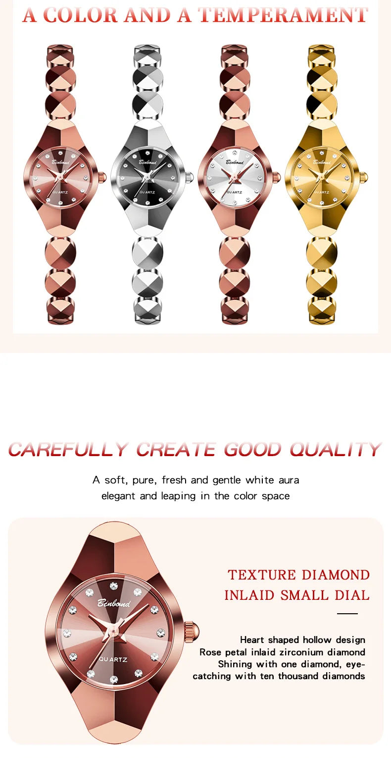 Light Luxury Brand high-end Exquisite Bracelet Wristwatch Waterproof Ladies Quartz