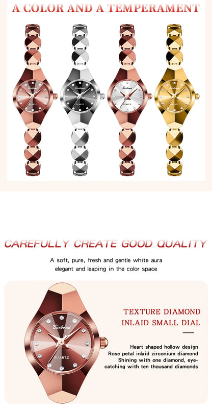 Light Luxury Brand high-end Exquisite Bracelet Wristwatch Waterproof Ladies Quartz