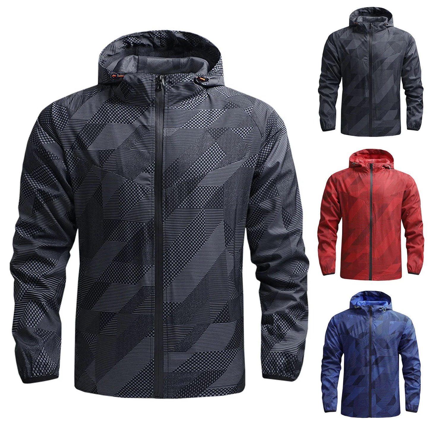 Mens Lightweight Windbreaker Windbreak Cotton Padded Down Jacket Men's High Quality