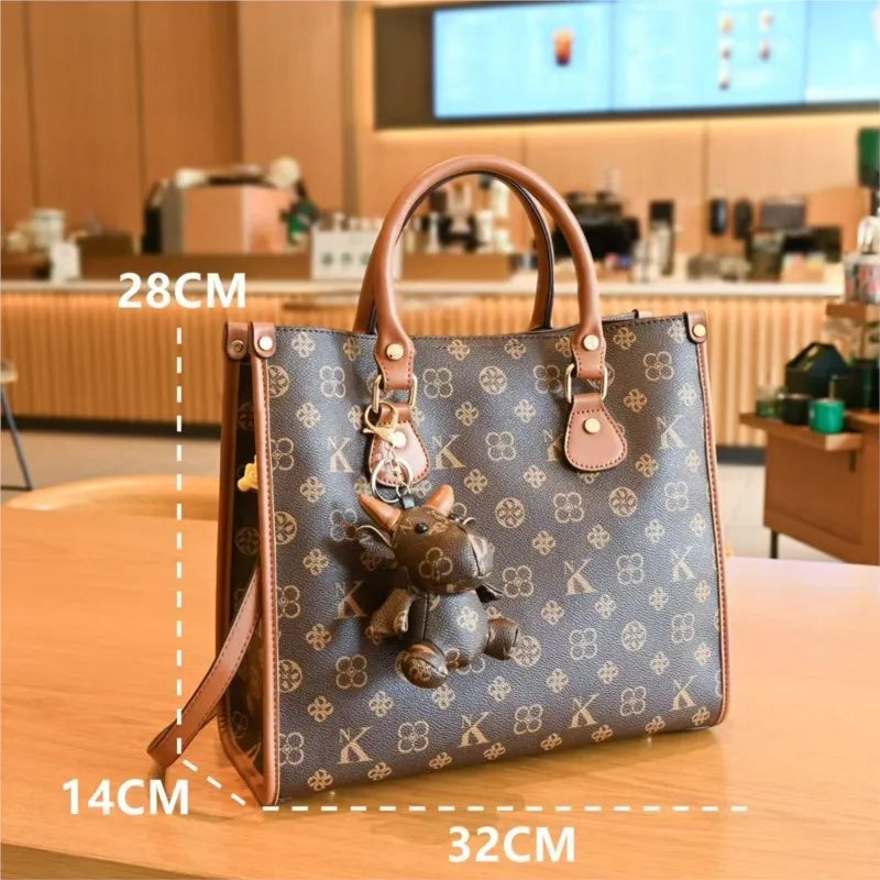 Light luxury brand women's bag fashionable and versatile single shoulder crossbody high-end handbag with large capacity