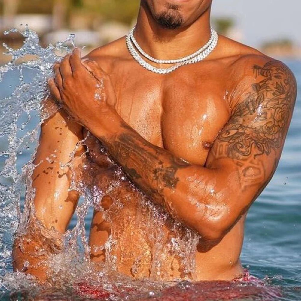 Sparkling Moissanite Tennis Chain Bracelet Necklace 100% 925 Sterling Silver Pass Diamond Test Fine Jewelry valentine's day Gift