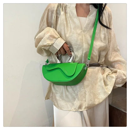 Solid Soft Shoulder Bag High Quality Bags for Women Hasp Interior Compartment Pu Women's Handbag