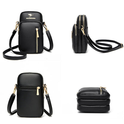 Ladies New Trendy Pu Leather Shoulder Bags Luxury Designer Simple Small Purse