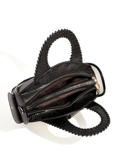 Shoulder Bag High-end Leather Purse Large Capacity Top Handle Crossbody