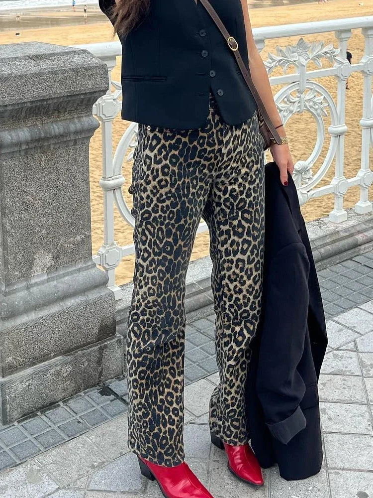 Animal Leopard Print Long Denim Women High Waist Straight Pencil Jeans Leopard print / M Leopard print / L Leopard print / XS Leopard print / M-Leopard print / L-Leopard print / XS-Leopard print / S-