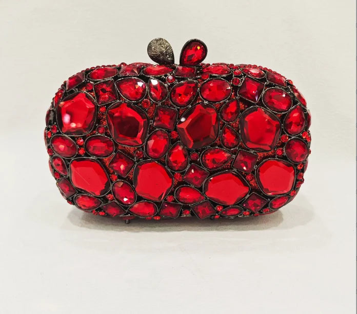 XIYUAN Big Stones Evening Purse Bags Rhinestone Wedding Gems Clutch Bag Bridal Clutches Women Diamonds