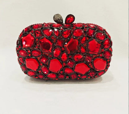 XIYUAN Big Stones Evening Purse Bags Rhinestone Wedding Gems Clutch Bag Bridal Clutches Women Diamonds
