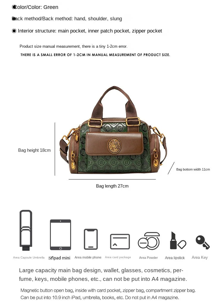 Brand Boston Women's Bag Handheld Pillow Bag Shoulder Crossbody Bag