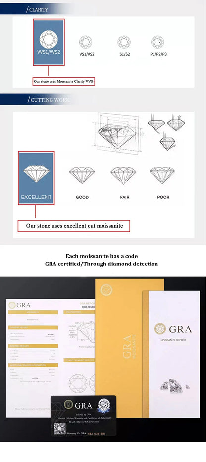 925 VVS Pass Diamond Tester Sterling Silver 2mm Moissanite Tennis Chain Necklace Women Engagement Jewelry High Quality