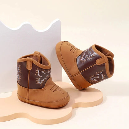 Baby Boots Made Of Soft PU and High-quality Cotton Short Boots With Rubber Soles and Anti Slip Baby