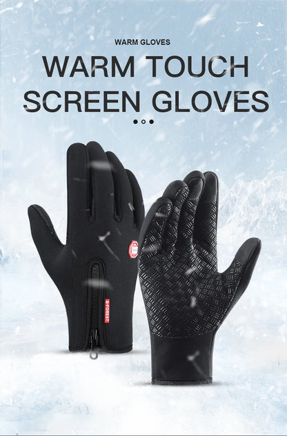 Thermal Winter Gloves For Men Women Touchscreen Warm Outdoor Cycling Driving Motorcycle Gloves Windproof Non-Slip Womens Gloves