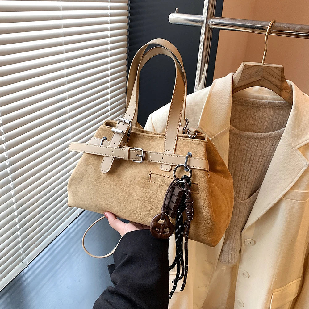 Women Retro Top Handle Bag PU Fashion Shoulder Satchel Work Bag