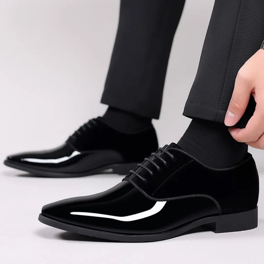 Men's Oxford Shoes Lace up Formal High Gloss Low Top Square Toe Suit Tuxedo Dress black / 6.5 / United States black / 6 / United States black / 8 / United States black / 6.5 / United States-black / 6 / United States-black / 8 / United States-black / 7 / United States-black / 9.5 / United States-black / 8.5 / United States-black / 11 / United States-black / 10 / United States-black / 13 / United States-black / 12 / United States-black / 14 / United States-