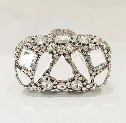 XIYUAN Big Stones Evening Purse Bags Rhinestone Wedding Gems Clutch Bag Bridal Clutches Women Diamonds