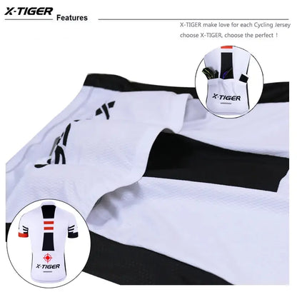 X-TIGER Summer Short Sleeve Pro Cycling Jersey Mountain Bicycle Clothing Racing Bike Jerseys